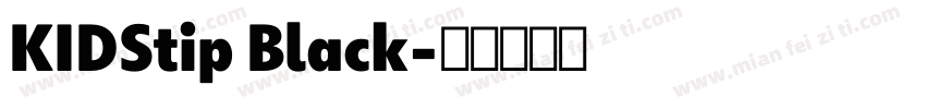 KIDStip Black字体转换